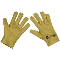 MFH Western Leather Gloves Beige