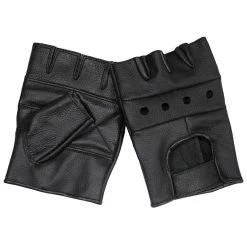 MFH Leather Gloves Deluxe Black