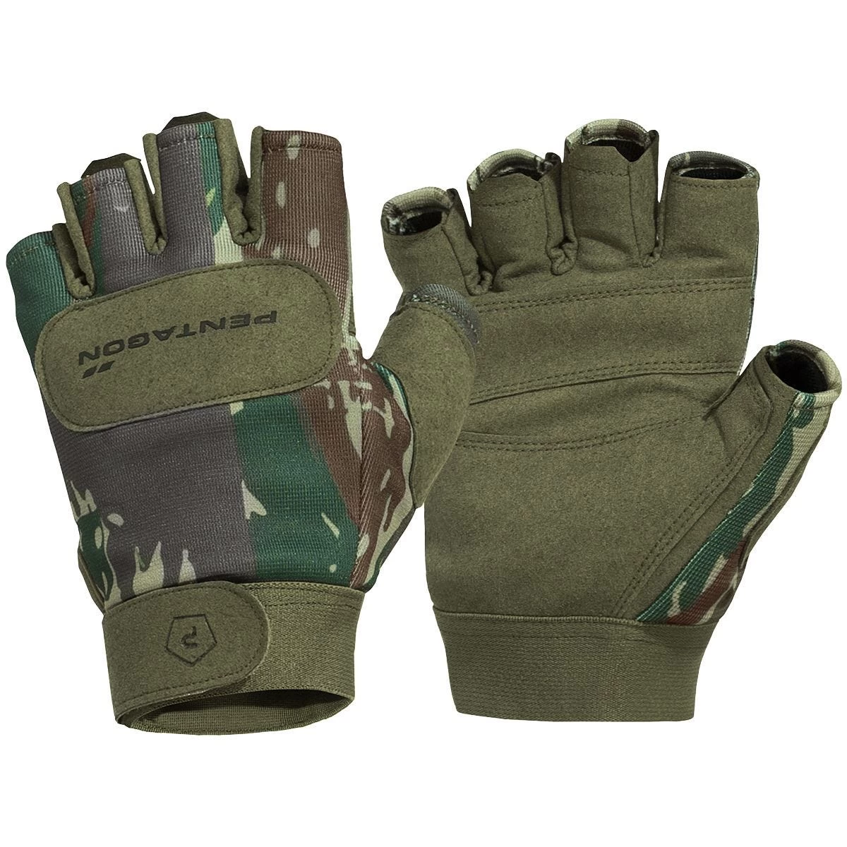 Pentagon 1/2 Duty Mechanic Gloves Greek Lizard