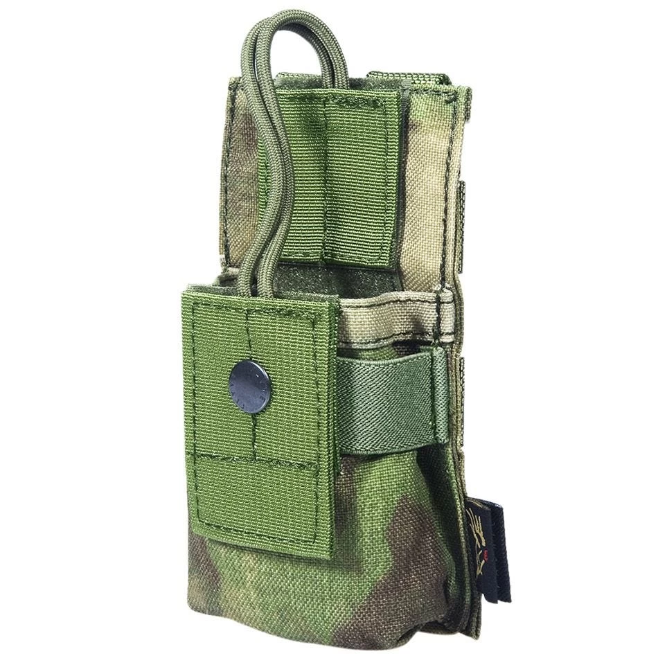 Flyye Short Radio Pouch MOLLE A-TACS FG 1 Flyye Short Radio Pouch MOLLE A-TACS FG