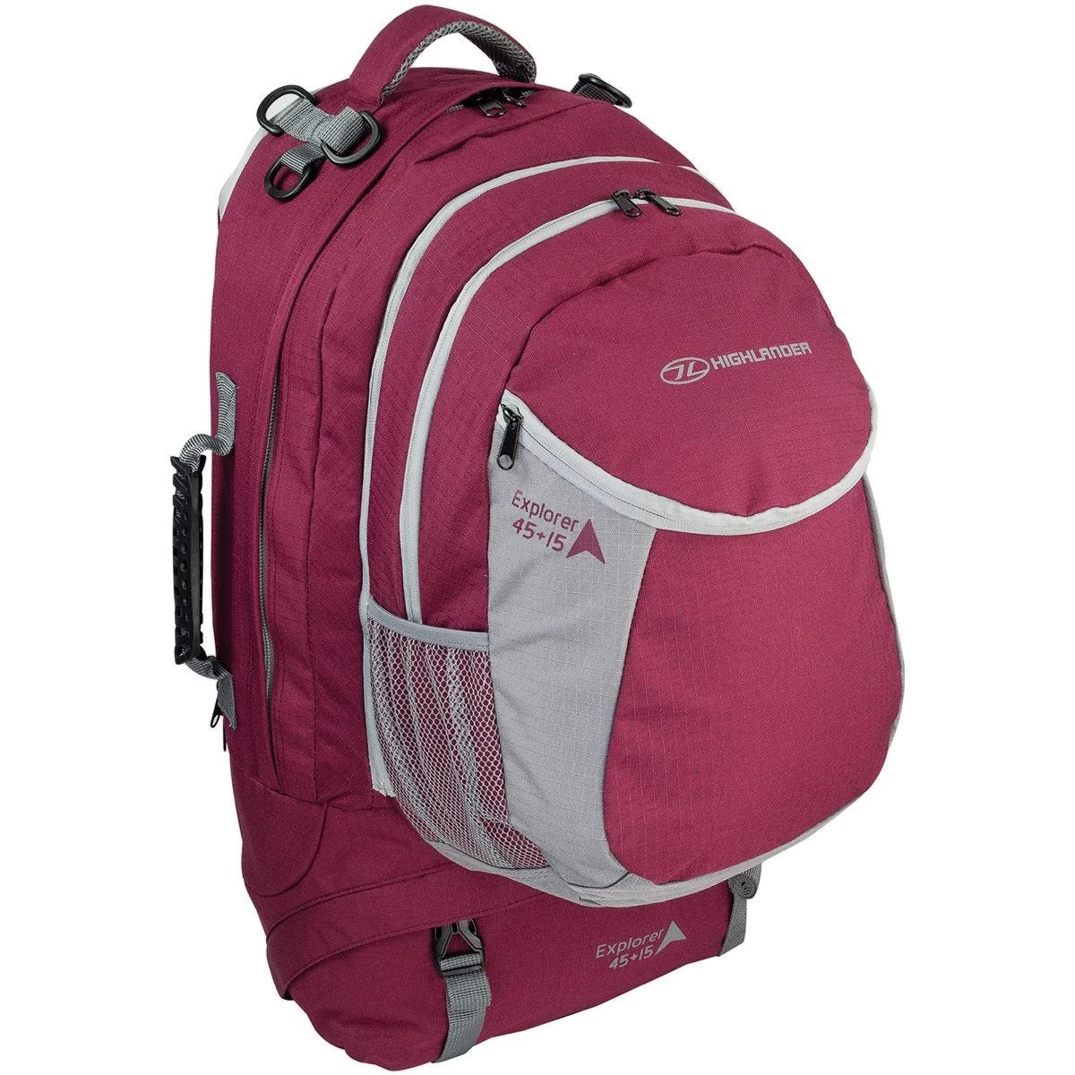 Highlander X-plorer Ruckcase 45+15L Raspberry 1 Highlander X-plorer Ruckcase 45+15L Raspberry