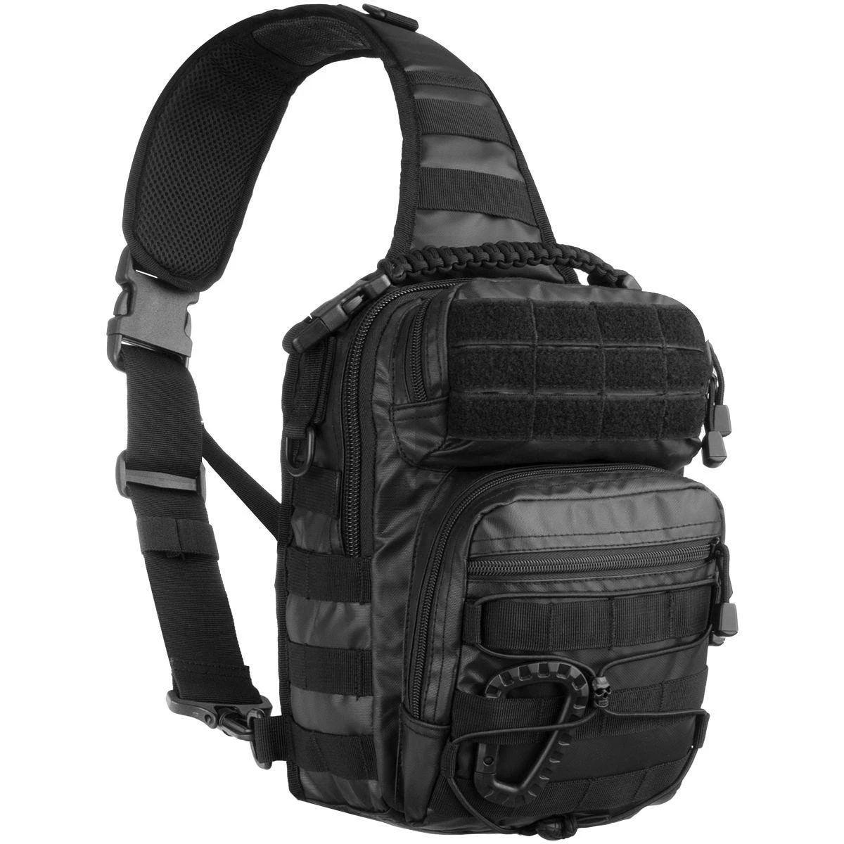 Mil-Tec One Strap Small Assault Pack Tactical Black 1 Mil-Tec One Strap Small Assault Pack Tactical Black