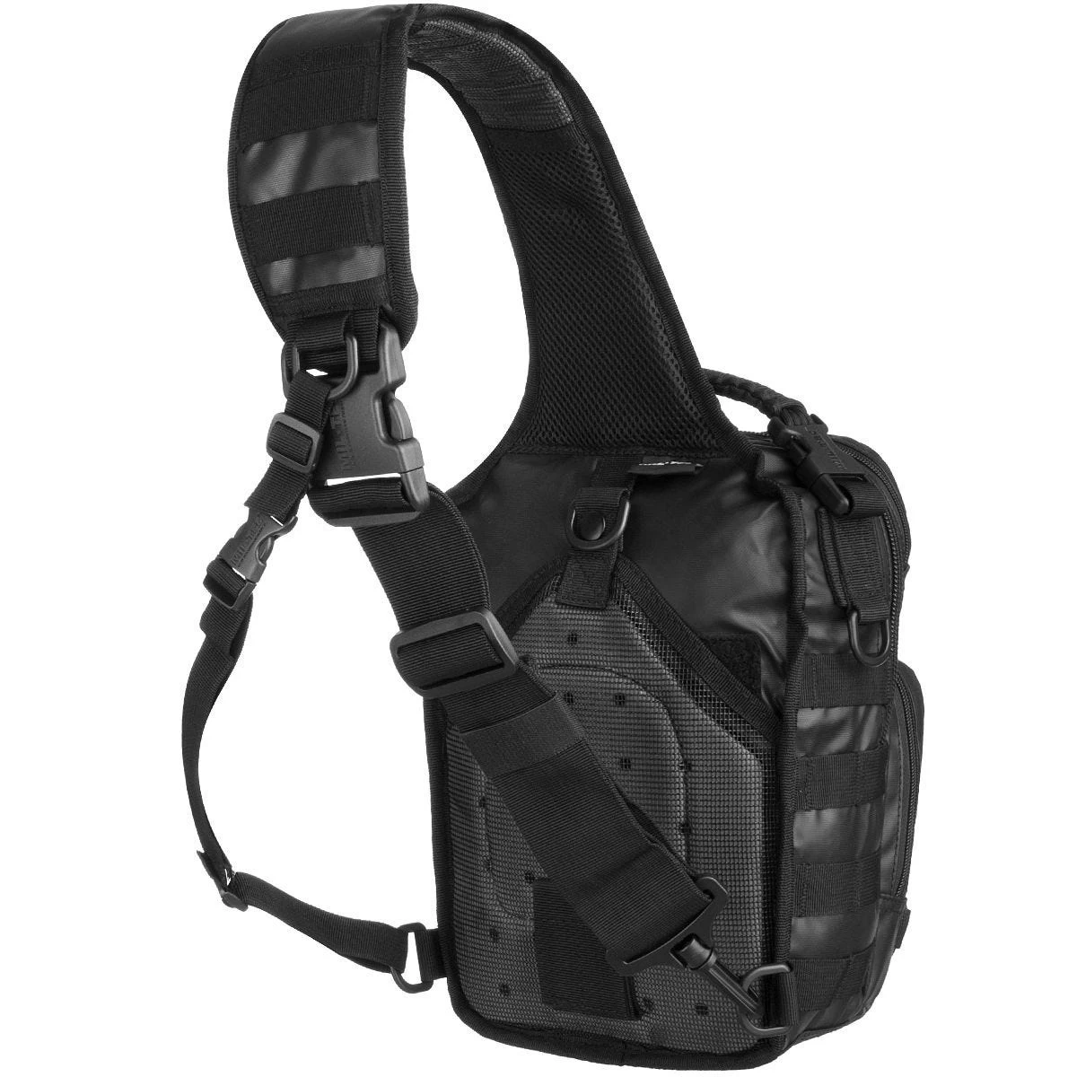 Mil-Tec One Strap Small Assault Pack Tactical Black 2 Mil-Tec One Strap Small Assault Pack Tactical Black - Image 2