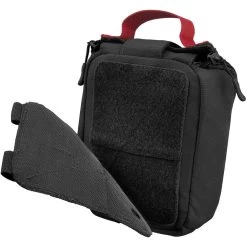 Mil-Tec Individual First Aid Kit Laser Cut Pouch Black -Outdoor Adventure Shop mil tec ifak medic pouch laser cut black 3