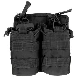 Mil-Tec Open Top Double Mag Pouch Black